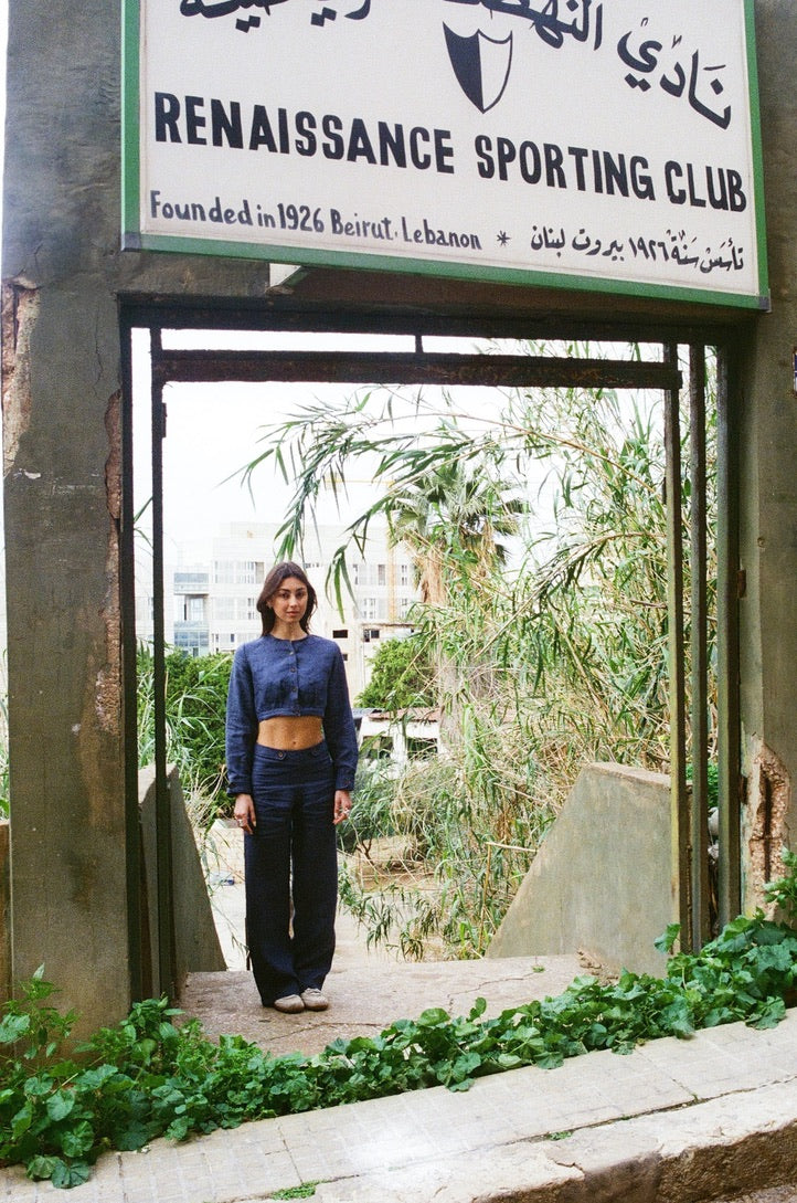 Paloma Trouser - Navy Blue
